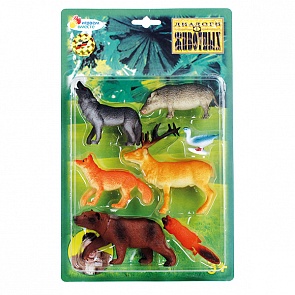 Набор из 7-и лесных животных, 8 см. (Играем Вместе, B0404-07Asim)